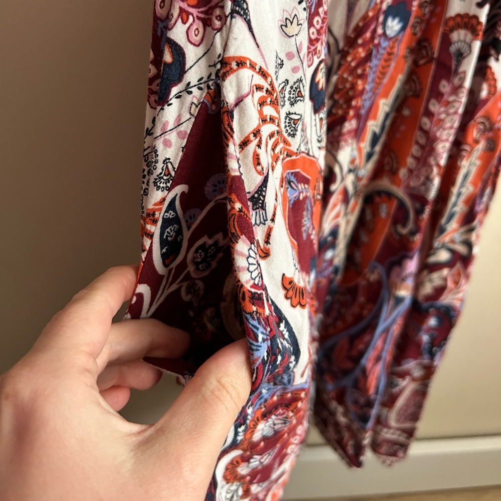 Xhilaration Vintage Y2K Paisley Summer Dress XXL - Picture 3 of 7